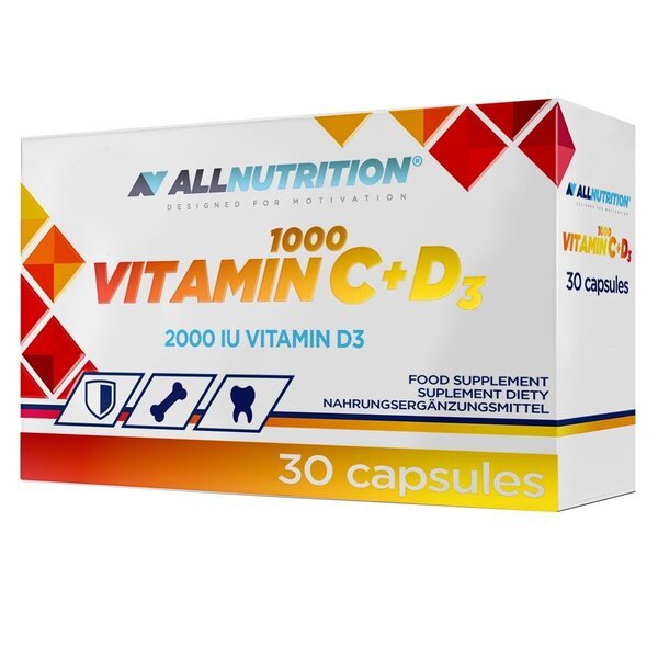 Vitamin C 1000 + D3 - 30 caps - VitaeSupps