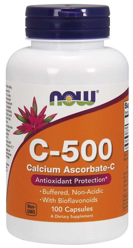 Vitamin C - 500 Calcium Ascorbate - C - 100 caps - VitaeSupps