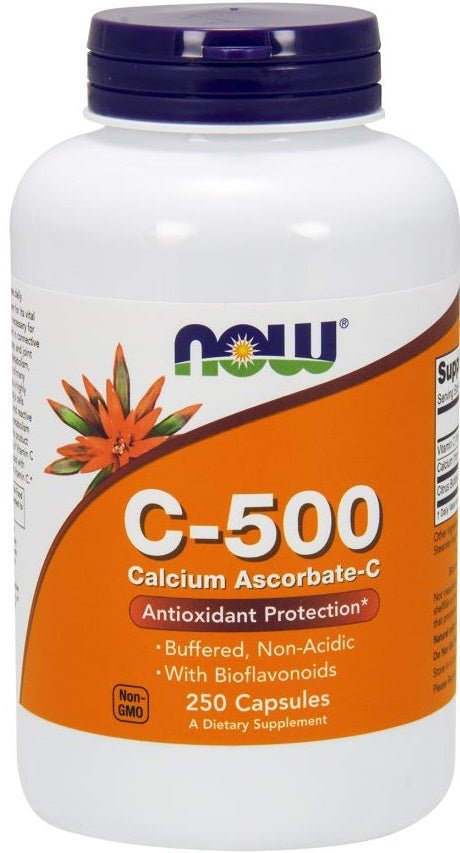 Vitamin C - 500 Calcium Ascorbate - C - 250 caps - VitaeSupps