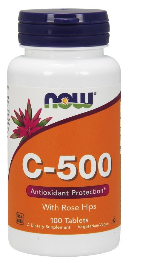 Vitamin C - 500 with Rose Hips - 100 tablets - VitaeSupps