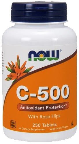 Vitamin C - 500 with Rose Hips - 250 tablets - VitaeSupps