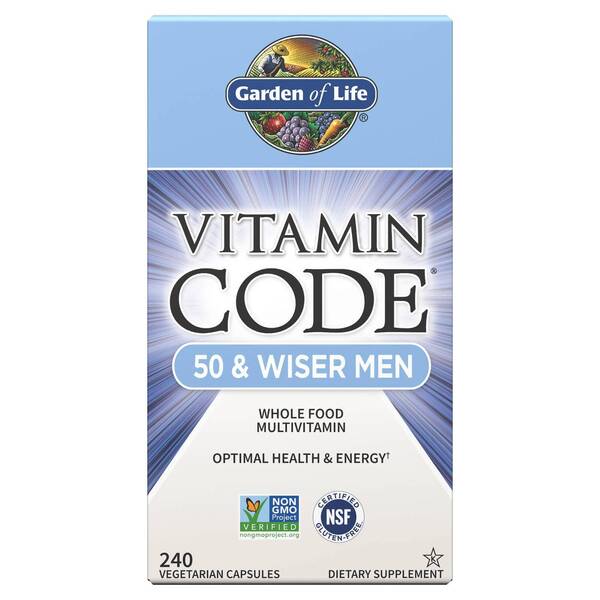 Vitamin Code 50 & Wiser Men - 240 vcaps - VitaeSupps