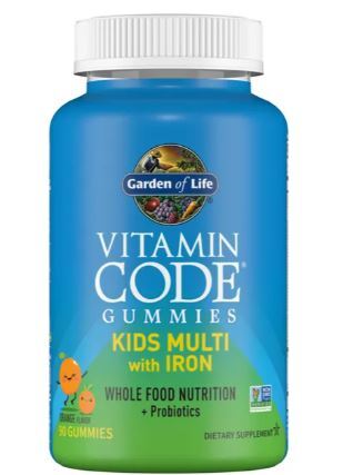 Vitamin Code Kids Multi with Iron Gummies, Orange - 90 gummies - VitaeSupps