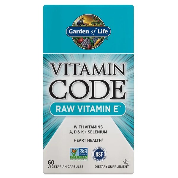 Vitamin Code Raw Vitamin E - 60 vcaps - VitaeSupps