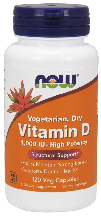 Vitamin D, 1000 IU Vegetarian - Dry - 120 vcaps - VitaeSupps