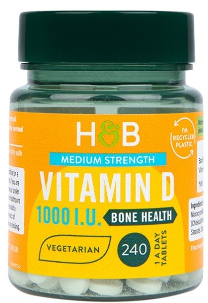 Vitamin D, 25mcg - 240 tablets - VitaeSupps