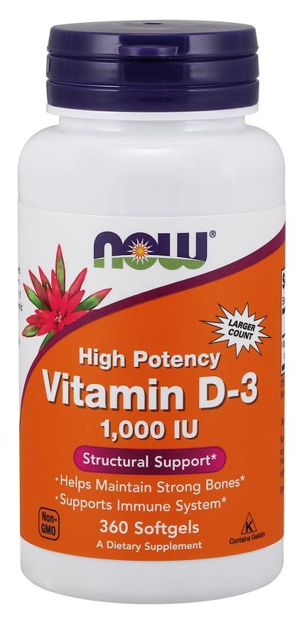 Vitamin D - 3, 1000 IU - 360 softgels - VitaeSupps