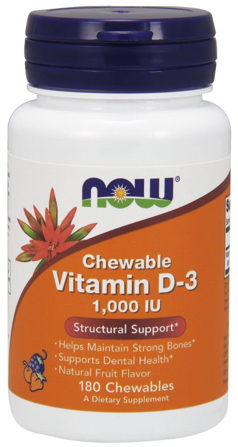 Vitamin D - 3, 1000 IU (Chewable) - 180 chewables - VitaeSupps