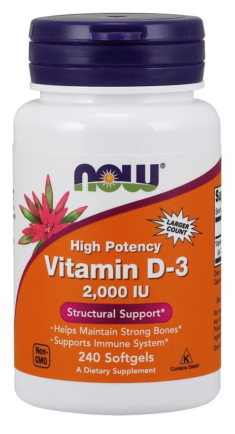 Vitamin D - 3, 2000 IU - 240 softgels - VitaeSupps