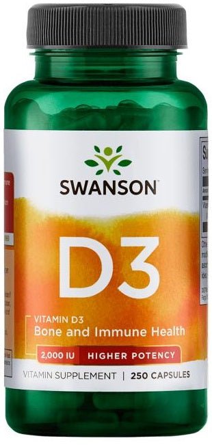 Vitamin D - 3, 2000 IU - 250 caps - VitaeSupps