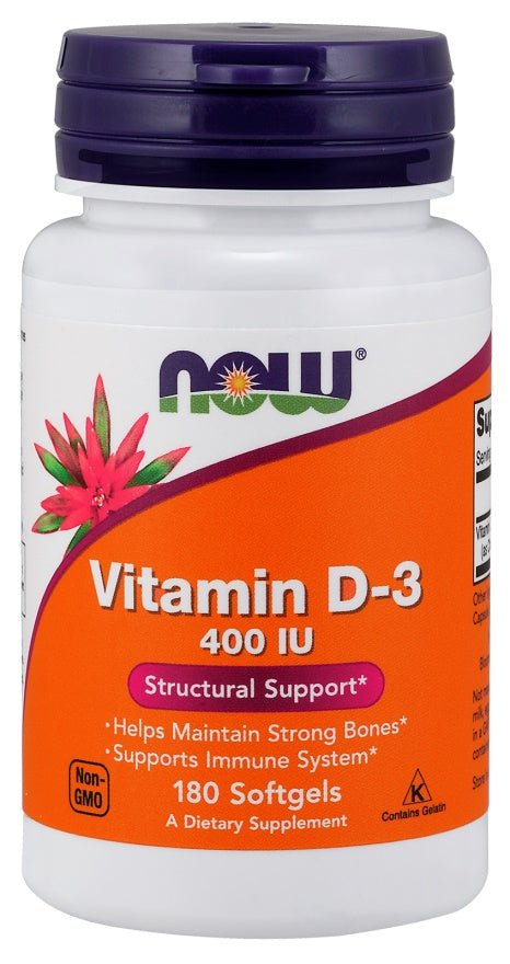 Vitamin D - 3, 400 IU - 180 softgels - VitaeSupps