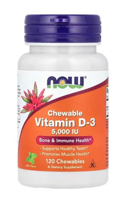 Vitamin D - 3, 5000 IU (Chewable) - 120 chewables - VitaeSupps
