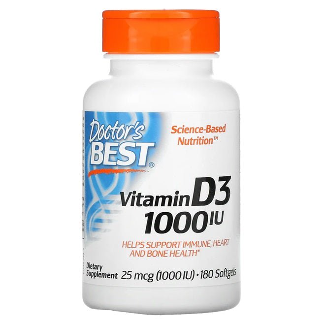 Vitamin D3, 1000 IU - 180 softgels - VitaeSupps