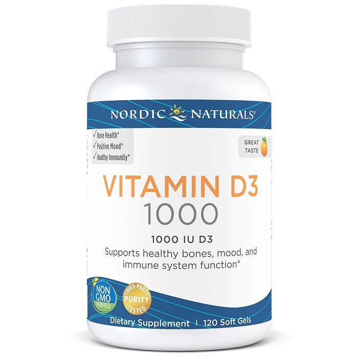 Vitamin D3, 1000 IU Orange - 120 softgels - VitaeSupps