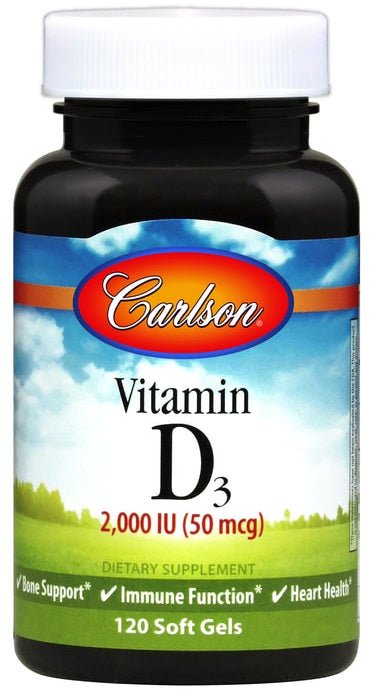 Vitamin D3, 2000 IU - 120 softgels - VitaeSupps