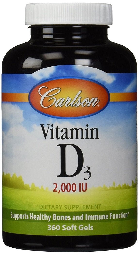 Vitamin D3, 2000 IU - 360 softgels - VitaeSupps