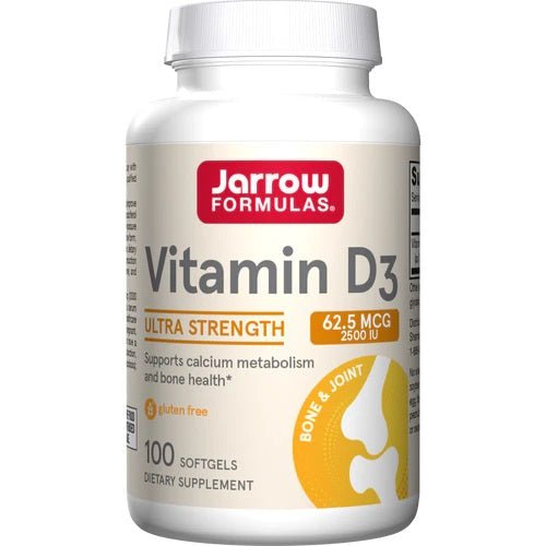 Vitamin D3, 2500 IU - 100 softgels - VitaeSupps