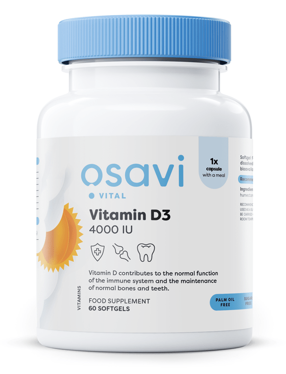 Vitamin D3, 4000IU - 60 softgels - VitaeSupps