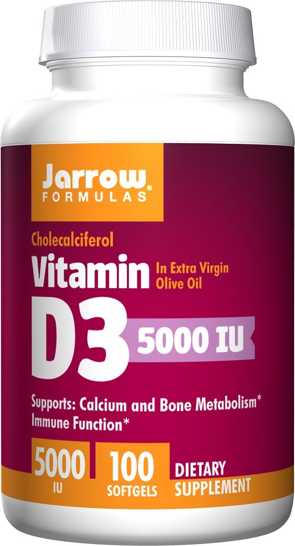 Vitamin D3, 5000 IU - 100 softgels - VitaeSupps