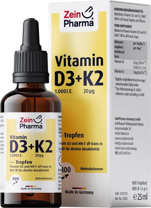 Vitamin D3 + K2 - 25 ml. - VitaeSupps