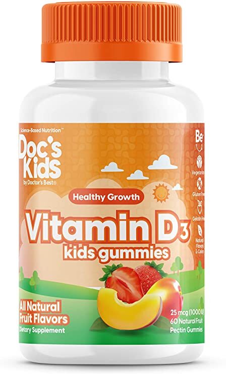 Vitamin D3 Kid's Gummies, Fruit Flavours - 60 gummies - VitaeSupps