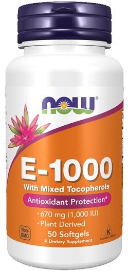 Vitamin E - 1000 - Natural (Mixed Tocopherols) - 50 softgels - VitaeSupps