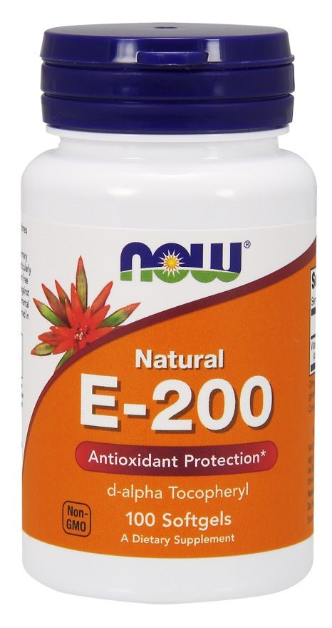 Vitamin E - 200, Natural - 100 softgels - VitaeSupps