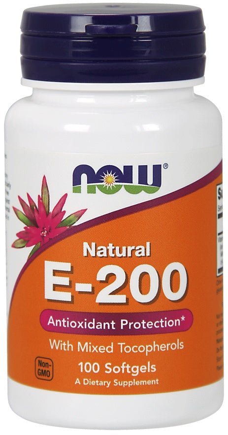 Vitamin E - 200 - Natural (Mixed Tocopherols) - 100 softgels - VitaeSupps