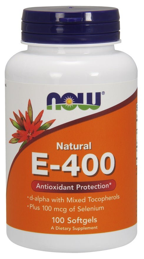 Vitamin E - 400 IU with Selenium - 100 softgels - VitaeSupps