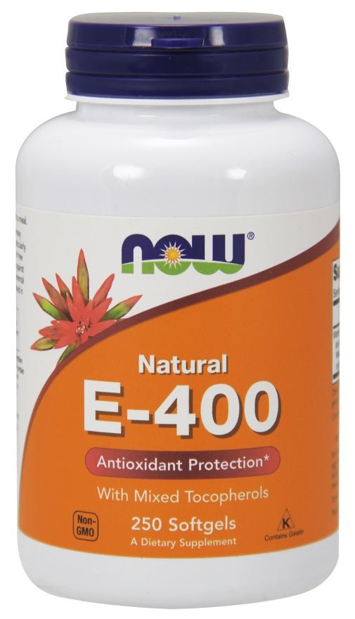 Vitamin E - 400 - Natural (Mixed Tocopherols) - 250 softgels - VitaeSupps