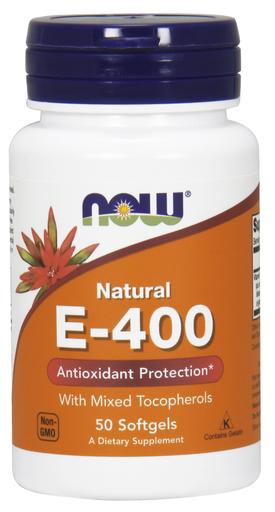 Vitamin E - 400 - Natural (Mixed Tocopherols) - 50 softgels - VitaeSupps