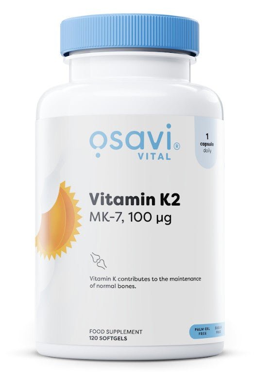Vitamin K2 MK - 7, 100mcg - 120 softgels - VitaeSupps