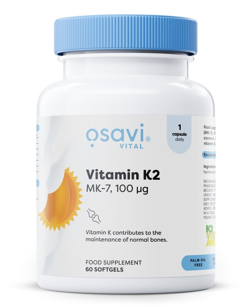 Vitamin K2 MK - 7, 100mcg - 60 softgels - VitaeSupps