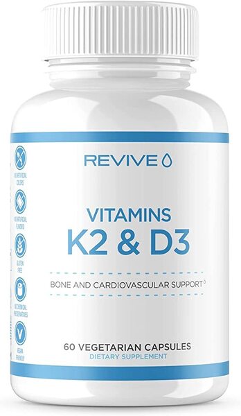 Vitamins K2 + D3 - 60 vcaps - VitaeSupps