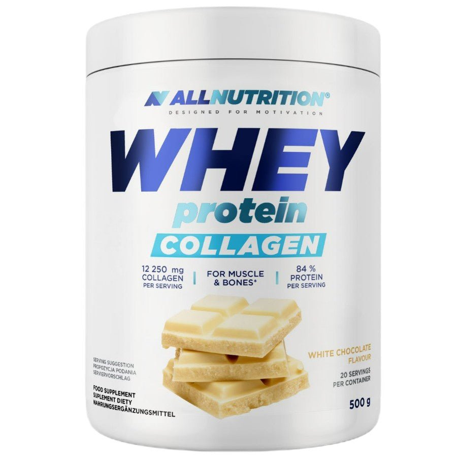 Whey Protein Collagen, White Chocolate - 500 grams - VitaeSupps