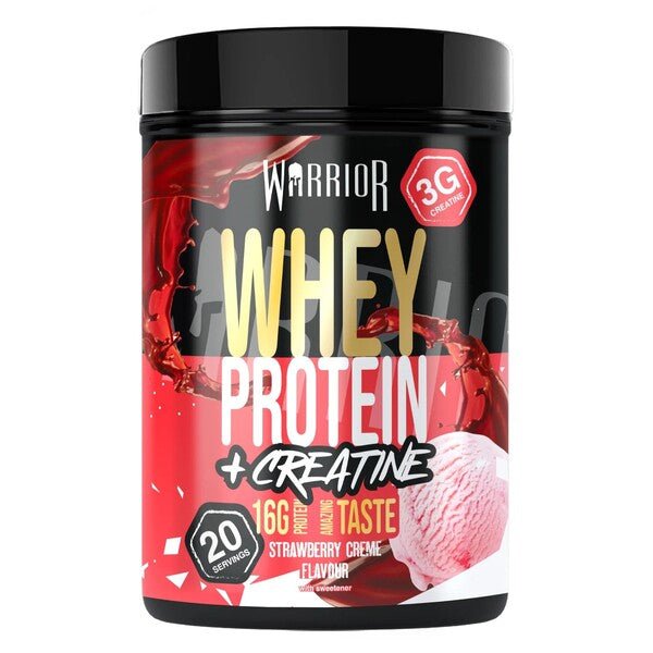 Whey Protein + Creatine, Strawberry Creme - 500 grams - VitaeSupps