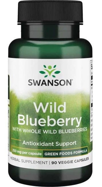 Wild Blueberry, 250mg - 90 vcaps - VitaeSupps
