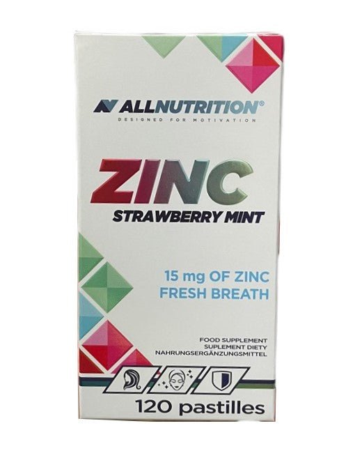 Zinc, 15mg (Strawberry Mint) - 120 pastilles - VitaeSupps