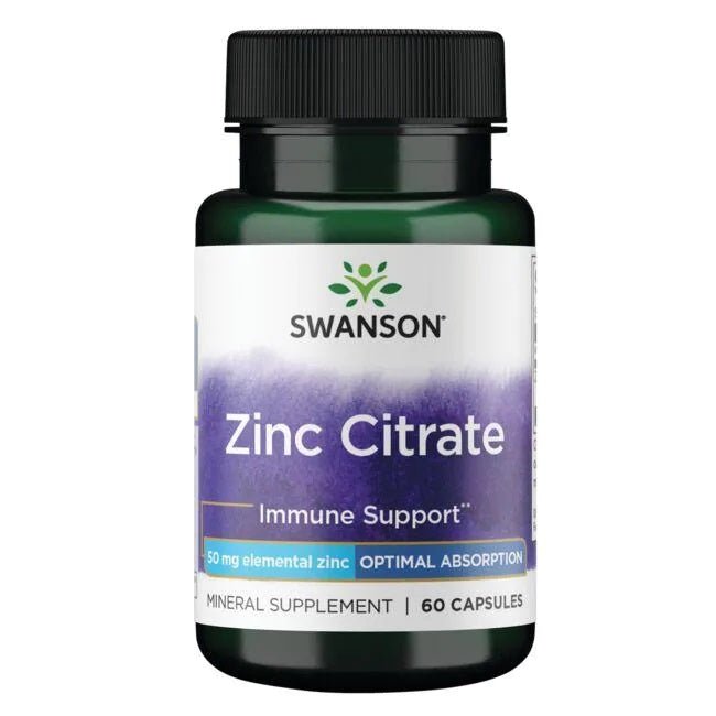 Zinc Citrate, 50mg - 60 caps - VitaeSupps