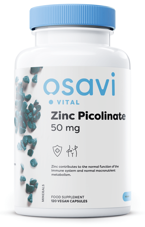 Zinc Picolinate, 50mg - 120 vegan caps - VitaeSupps