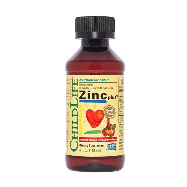 Zinc Plus, Natural Mango Strawberry - 118 ml. - VitaeSupps